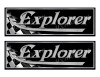 Explorer Classic Racing 10" long Stickers