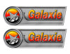Galaxie Retro Sticker set - 10"x3". Remastered Name Plate