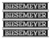 4 Biesemeyer boat Stickers "3D Vinyl Replica" of originals - 10" long