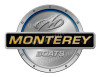 One Monterey Remastered Sticker. Brushed Metal Style - 7.5" diameter