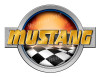 Mustang Racing Boat Round Sticker - Name Plate