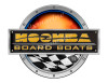 Moomba Racing Boat Round Sticker - Name Plate