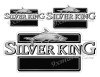 3 Silver King Boat Stickers "3D Vinyl Replica" of original