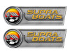 Supra Retro Sticker set - 10"x3". Remastered Name Plate