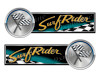 2 Surf Rider Yacht Marlin Left/Right Stickers