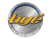 Tige Boat Sticker. Brushed Metal Style - 7.5" diameter