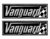 2 Vanguard Boat Classic Racing 10" long Stickers