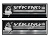 2 Viking Boat Classic Stickers. Remastered Name Plate