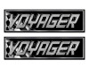 2 Voyager Boat Classic Racing 10" long Stickers