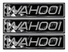 3 Wahoo Boat Classic Racing 10" long Stickers