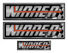 3 Winner Boat Classic Racing 10" long Stickers