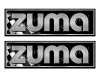 Two Zuma Boat Classic Racing 10" long Stickers