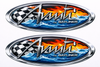 Two Bayliner Avanti Boat Oval Disgner Stickers for Restoration Project