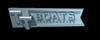 T&T Boats nameplate - 8.5 inch long set. 3D printed in plastic