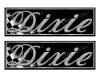 Two Dixie Boat Classic Racing 10" long Stickers