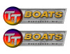 T&T Retro Sticker set - 10"x3". Remastered Name Plate