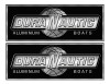 2 DuraNautic Boat Stickers "3D Vinyl Replica" of original