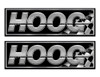 Two Hoog Boat Classic Racing 10" long Stickers