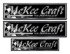 Three McKee Craft Boat Classic Racing 10" long Stickers