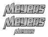 Meyers Boat Stickers "3D Vinyl Replica" of original