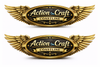 Auction craft Gold wings stickers