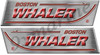 Boston Whaler Remastered Sticker Set. Left/Right 15" X 4" each - laminated