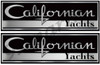 Two Californian Sticker Classic Style Replica In Vinyl