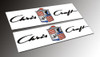 Two Chris Craft Die-Cut Stickers 26 inches long