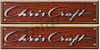  Chris Craft Custom Woodgrain Stickers - 10 inch long set. Remastered