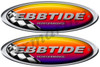 Ebbtide Boat Oval Sticker Racing Set