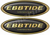 Ebbtide Boat Oval Gold Sticker Classic Set