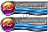 Sea Ray Sundancer Stickers. Remastered 10" Long