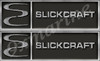 Two Slickcraft Stickers - 10 inch long set. Replica in vinyl