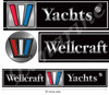 Wellcraft Boat Remastered Sticker Set for Restoration Project