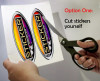 OMC Cobra and King Cobra Remastered Flame Arrestor Warning Sign Stickers