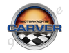 Carver Motoryacht Racing Boat Round Sticker - Name Plate