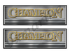 Two Champion Boat Sticker. Not OEM