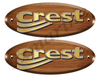 Crest Wood Grain Boat Restoration Sticker set