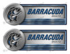 Two Barracuda Stickers for Boat Restoration - 10" long each