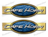 Two Cape Horn Retro Stickers 10"x3"