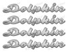 Dolphin 50s Stickers "3D Vinyl Replica" of metal originals - 10" long