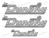 Dunphy 60s boat Stickers "3D Vinyl Replica" of originals