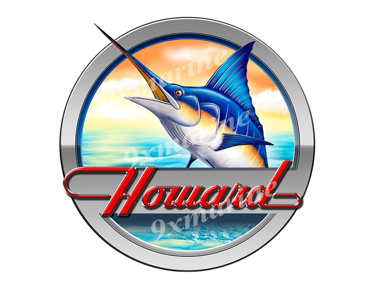 Howard Marlin Round Designer Sticker 7.5"x7.5"