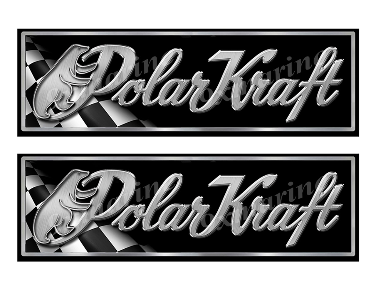 Polar Kraft Classic Racing 10" long Stickers