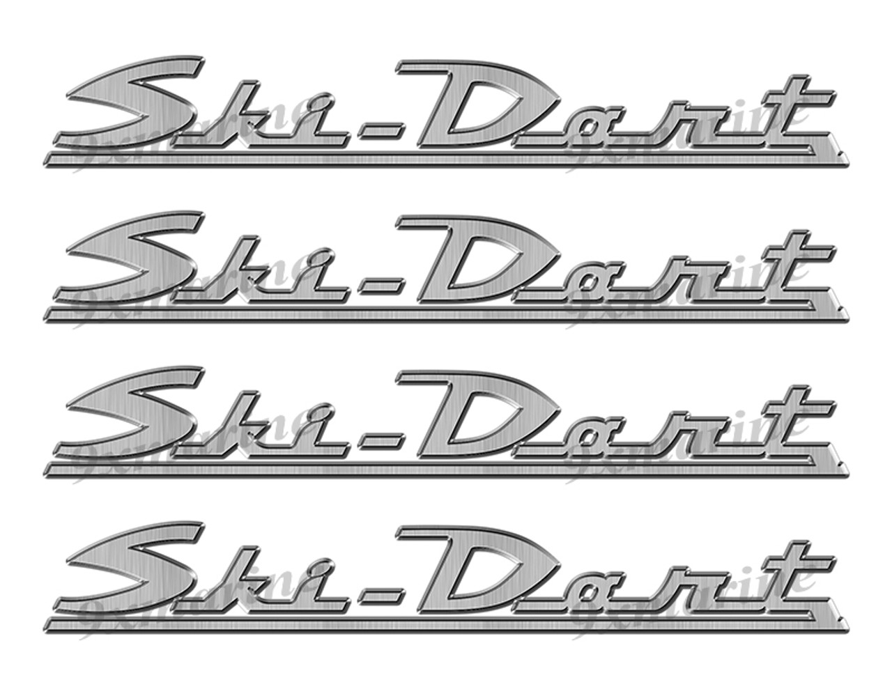 Ski Dart 60s boat Stickers "3D Vinyl Replica" of originals - 10" long