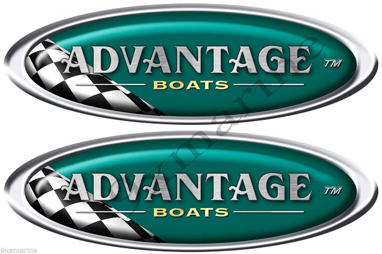 Advantage Boats Oval Vintage Stickers Remastered