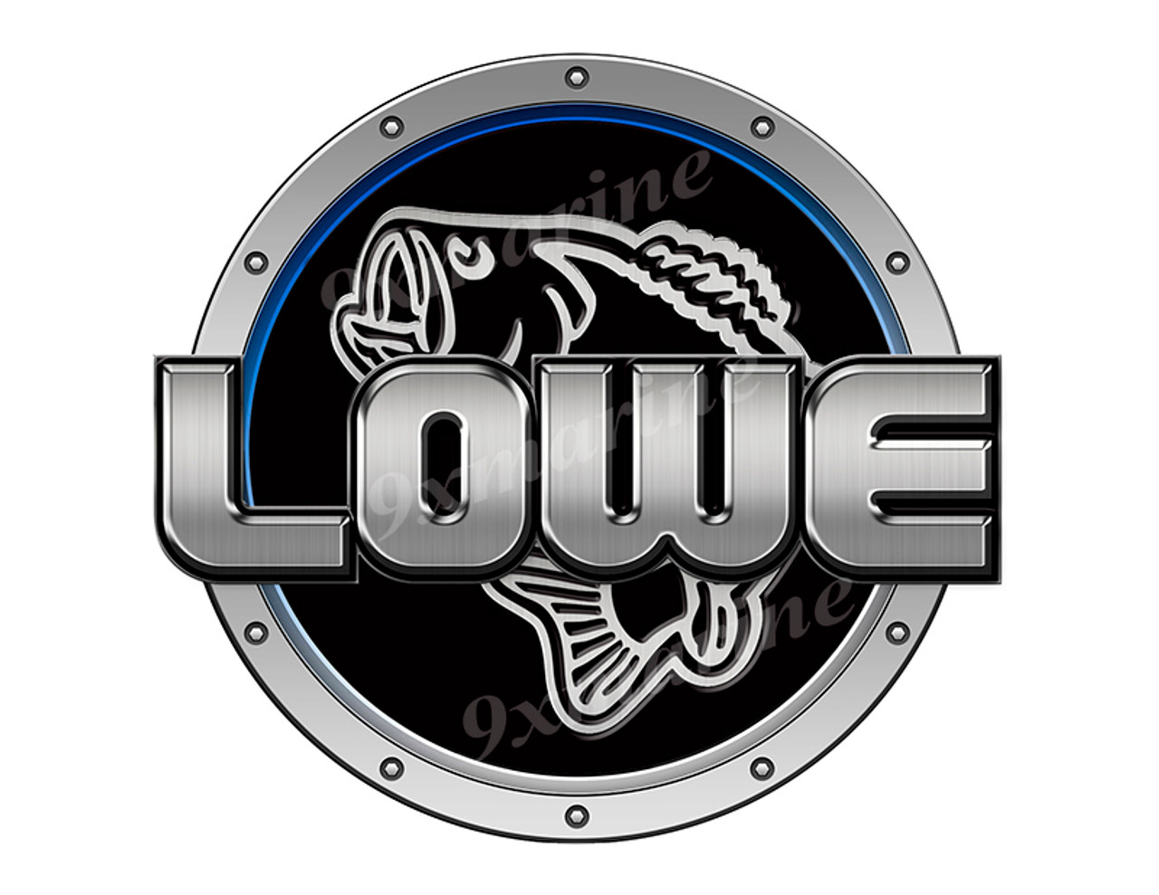 One Lowe Boat Designer Black Sticker Remastered