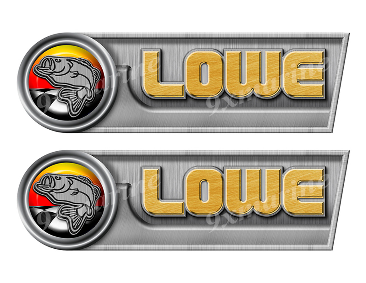 Lowe Retro Sticker set - 10"x3". Remastered Name Plate