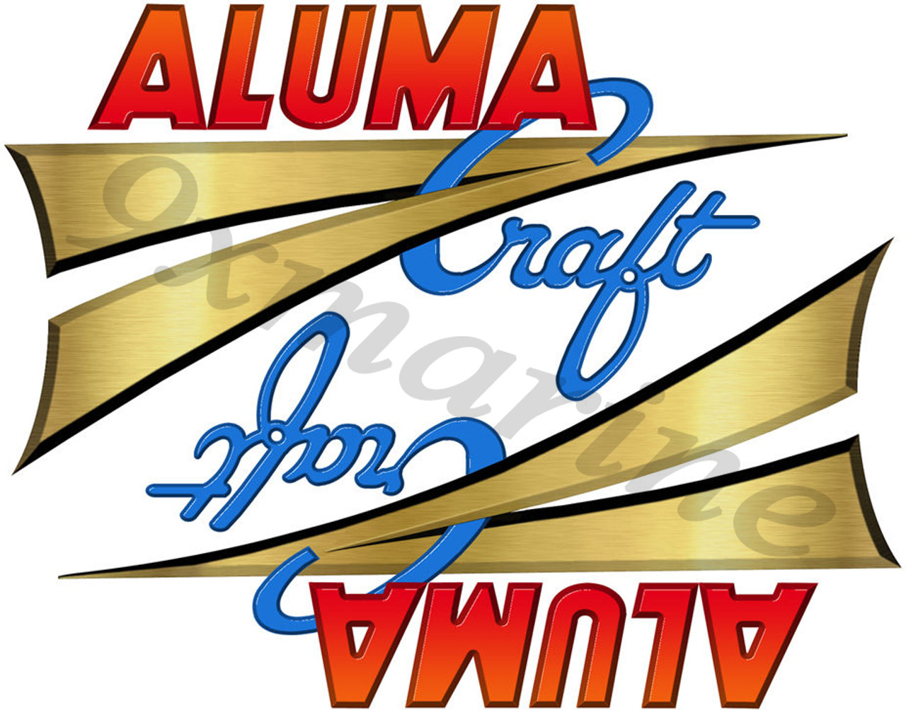 Two Aluma Craft Remastered Stickers 9 inch long set