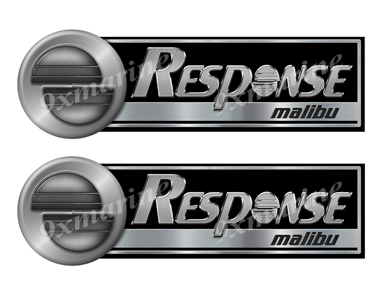 Response Custom Stickers - 10 inch long set. Remastered Name Plate
